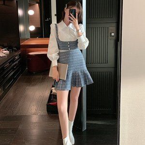 Korean style tweed Chanel styled Set Size S